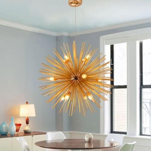 2021 Nordic Creative LED Aluminum Dandelion Lighting Chandelier,Suitable For Dining Room And Bedroom Study Decoration Chandelier