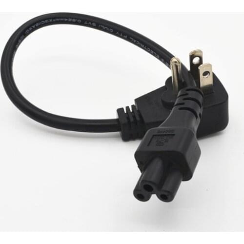 5 pcs/lot US Power Cord For Notebook Flat 5-15P to C5,Nema 5-15P Male Plug to IEC 320 C5 Female Socket Adaptor Cable