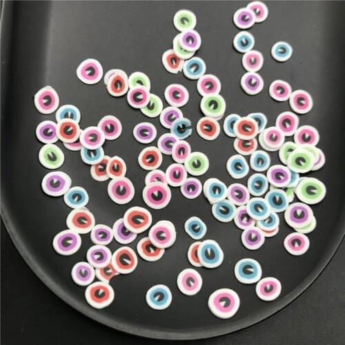 60g Color Eyes Polymerclay,Soft Clay Sprinkles For Kids Diy/Scrapbook Decoration/Craft Filler/Craft Diy Making/Nail Arts