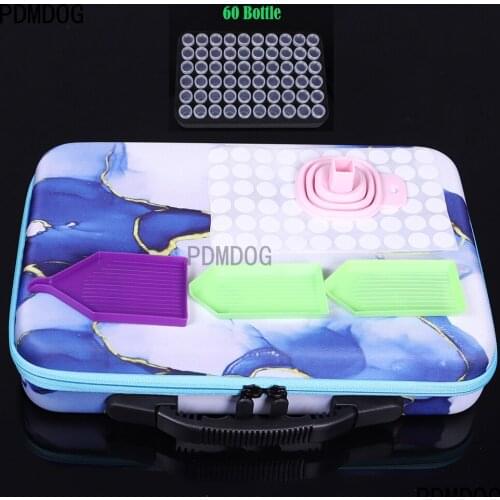 70 Bottles Diamond Painting Cross Stitch Accessories Tool Box Container Diamond Storage Bag Case 5D Embroidery Mosaic Kits