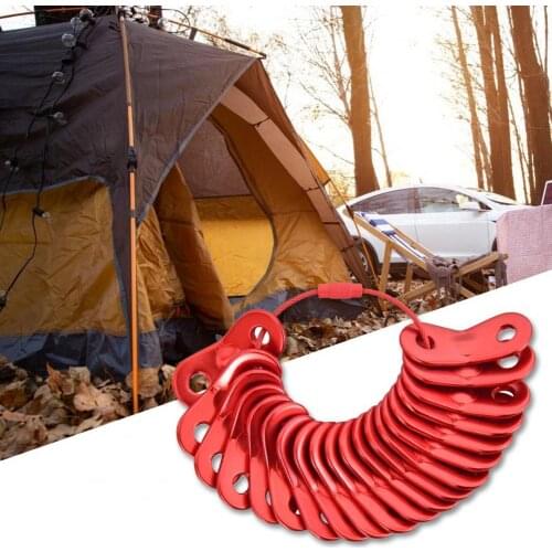 Camping Accessories 20Pcs Practical Tent Cord Adjuster Buckle Climbing Supplies Tent Rope Adjuster Anti-slip for Travel