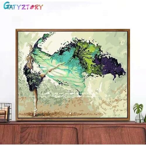 GATYZTORY 5D Character Religious Round Diamond Painting Ballerina Sticker Diamond diy Embroidery Home Decoration Mosaic