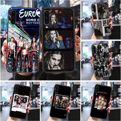Maneskin Damiano David Phone case For Samsung Galaxy A 3 5 7 8 10 20 21 30 40 50 51 70 71 E S 2016 2018 4G black art coque 3D