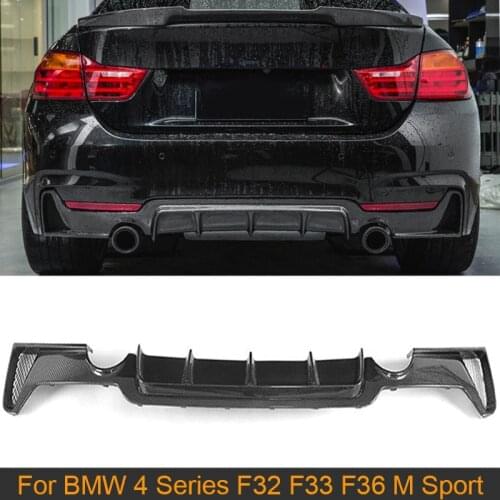 Carbon Fiber Rear Bumper Diffuser Lip for BMW 4 Series F32 F33 F36 Coupe Convertible Gran Coupe M Sport 2014-2019 Rear Diffuser