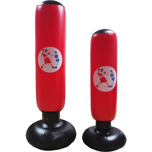 Inflatable Boxing Column Adult And Children Fitness Accessories Decompression Tumbler Kick Combat Training Sandbag