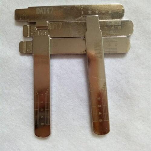 NO.65 DAT17 Engraved Line Key Blade For Subaru Legacy Forester Outback Scale Shearing Teeth Cutting Key Blank 2 IN 1