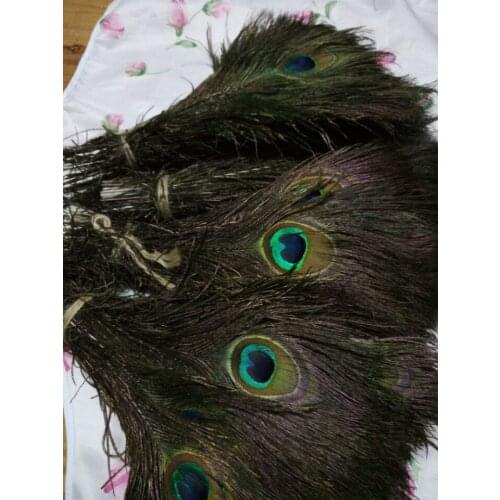 Wholesale perfect 100pcs high quality natural Peacock feathers 10-12inch/25-30cm Decorative diy