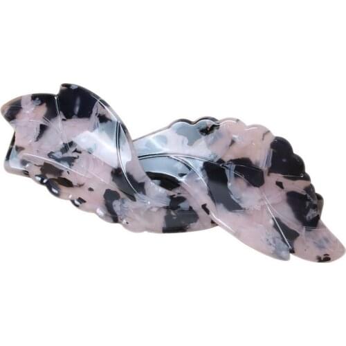 1PC New Women Girls Acrylic Leaf Barrettes Sequins Hairpins Shining Hair Clips Headbands Hair Accessories