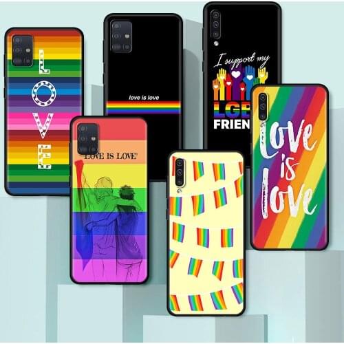 Gay Lesbian LGBT Rainbow Cover for Samsung Galaxy A51 A71 A21s A12 A31 A41 A32 A02s A11 A72 A52 A42 5G A01 A91 A21 EU Phone Case
