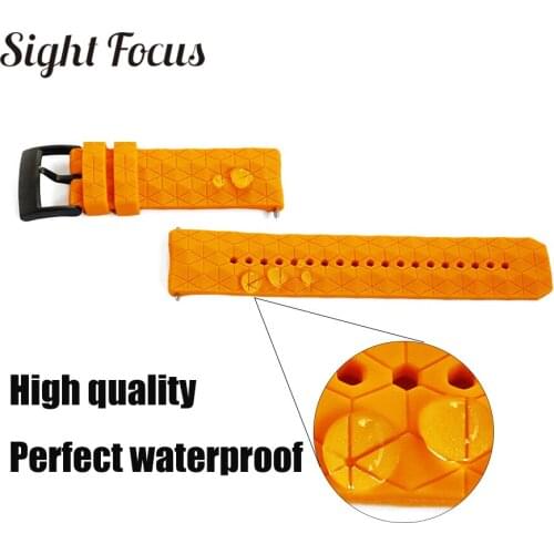3d pattern 24mm Silicone Rubber Watch Strap For Suunto 9 / baro Compatible Suunto 7 Watchband Spartan Watch Band Traverse Straps