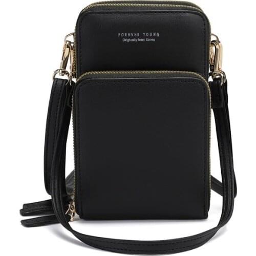 RFID Mobile Phone Bag 2020 Ladies Shoulder Bag Large Capacity Multi-function Mobile Phone Bag