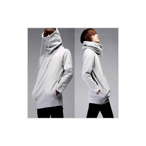 S-5XL 2017 new personalized fashion menswear long coat cashmere thickened sleeve head