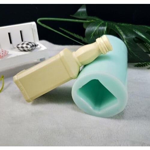 Wine Bottle Molds Silicone Mold Bottle Soap Molds Gypsum Chocolate Candle Candy Mold Soap Making Clay Resin QT0255 PRZY 3D