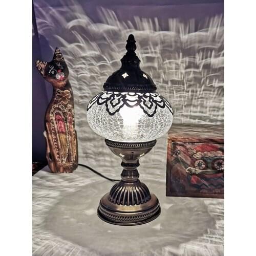 Glass Table Lamp Cafe Bar Hotel Indoor Crystal Table Lamp