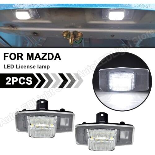 2XFor Mazda Protege MPV Tribute Miata Mx5 mk2 Ford Escape Mercury Mariner LED License Plate Light LED Number Plate Lamp No Error