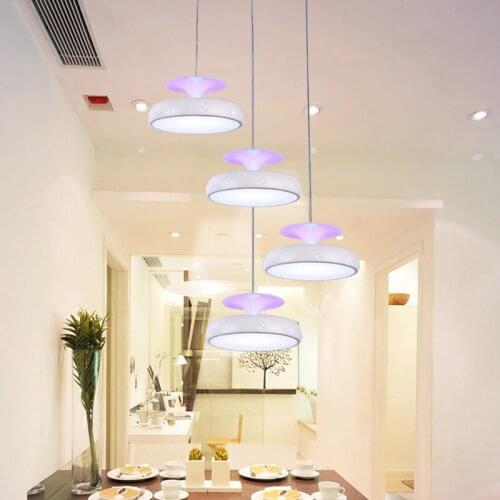 LED 110-220V Simple restaurant droplight pendant lamps 4 Heads Indoor Lighting pendant lights free shiping