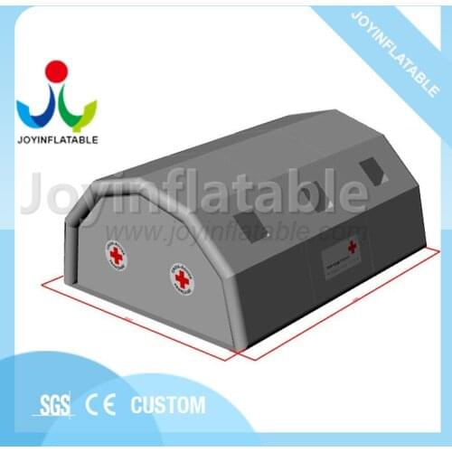 Outdoor gray emergency inflatable medical tent for first aid