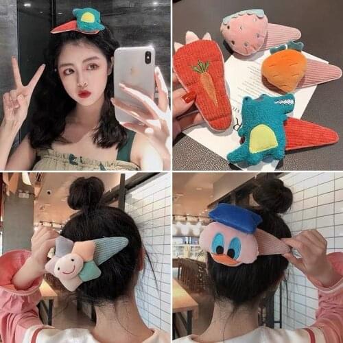 New Fashion Cartoon Cute Little Animal Bangs Hair Clip Women Girls Trendy Oversized BB Clip Side Clip Headwear Hair Accessories