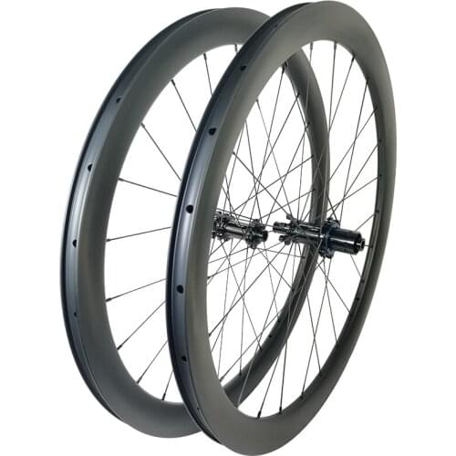 1420g 55mm deep gravel road disc carbon wheelset 700C clincher tubeless 28mm wide 21mm inner Yuniper HG XDR road bicycle wheels