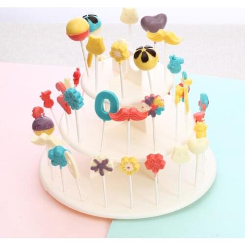 Cupcake and Cake Pop 3-Tier Display Stand Cupcake Stand Lollipop Holder