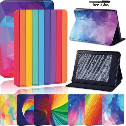 For Amazon Kindle 8/10th Gen Paperwhite 1/2/3/4 Tablet eReader Shockproof Protective Lightweight Pu Leather Stand Cover Case