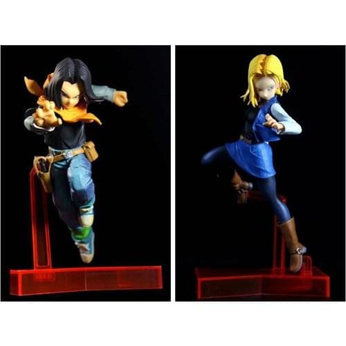 Dragon Ball Z Android 17 Android 18 Super Saiyan Lazuli Lapis Model PVC Toys Action Figural Collectible DBZ Figurine Juguetes