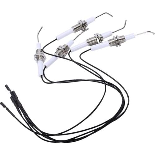 Electrode sparks Ignition Part Plug Ceramic Electrode Igniter With Wire 30 cm In Round 2.3mm Terminal 5Pcs/Lot Surface material