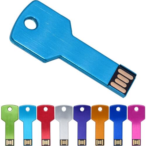 Metal USB flash drive 128gb pen drive 32gb 64gb 2.0 waterproof flash disk for wedding memory stick custom logo