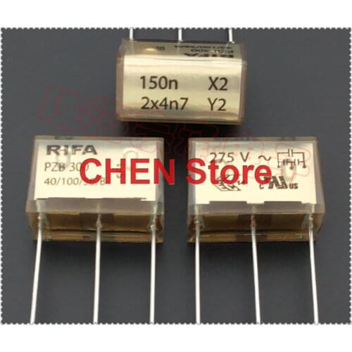 2PCS Finland RIFA PZB300MC13R30 150NF X2 2X4N7 Y2 275VAC P20MM metallized lmpregnated paper capacitor KEMET PZB300 154/275VAC