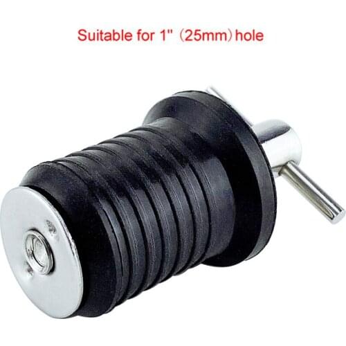 Kayak Boat Hull/Livewell/Baitwell Twist Drain Plug Stopper Turn-tite Plug Black