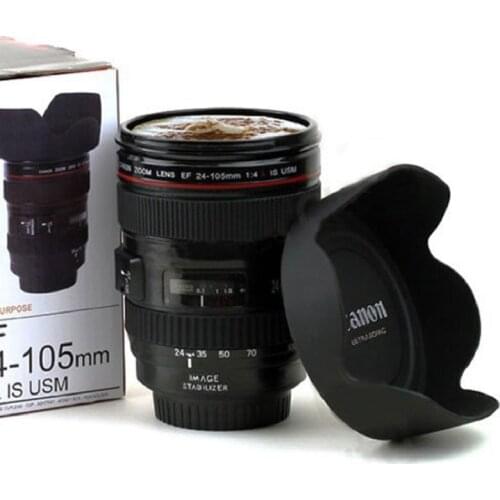 Camera Lens Mug Funny Cool Coffee Beer Cup Travel Items Gear Stuff Accessories Supplies Products