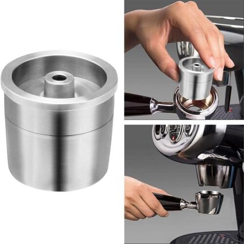 Refillable Food Grade Stainless Steel Coffee Capsule Filter Single Cup Universal for Espresso Maker Easy Clean