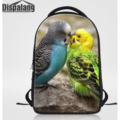 Dispalang Unicorn Laptop Backpack For Teenage Girls Boys Parrot Animal Printing Mochila Masculina Women School Bags Male Bagpack