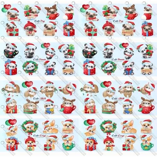 Christmas Cat 1-1/2" Printed Lanyard/Grosgrain/Satin Design Customized Ribbon for Bow DIY Hair Craft Supplies Sewing 50 Yards