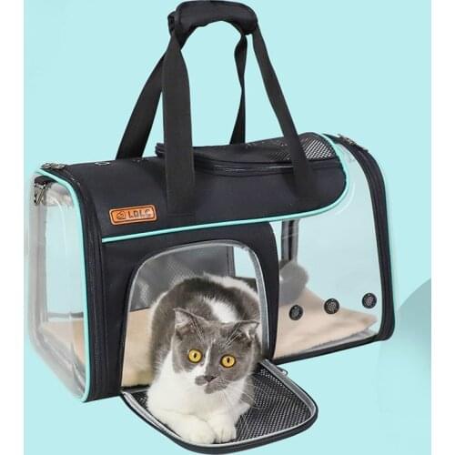 Pets Folding Cat Bag Portable LDLC Transparent Packbag Breathable Dog Backpack Travel Carrier Handbag for 7kg Pet Supplies
