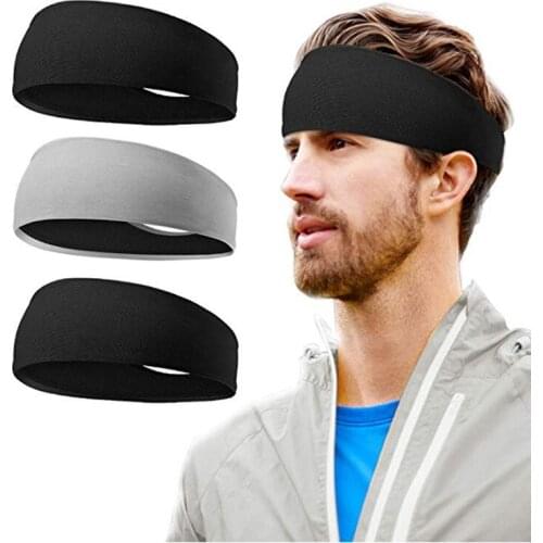 Sweatband Sports Outdoor Stretch Elastic Sweats Jog Headbands Tennis Yoga Gym Athletic Headband Cycling Sport Sweatband Men