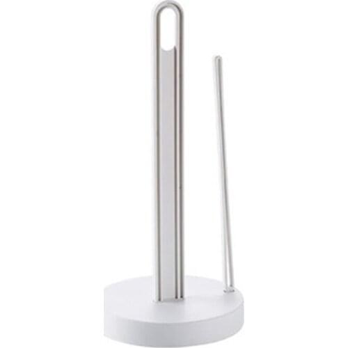 Toilet Kitchen Paper Towel Roller Tissue Holder Plastic Rack Desktop Floor Vertical Napkins Stand Bathroom Storage