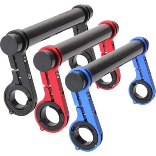 Carbon Tube Bicycle Handlebar Extender Mount Mountain MTB Bike Cycling Headlight Bracket Lamp Flashlight Holder 10/20CM