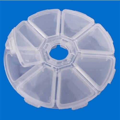 Packing box plastic bead boxes transparent carton 8 lattice bead to drill bead division drill box