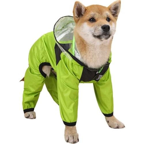 Waterproof Pet Raincoat the Dog Face Raincoat Pet Dogs Rain Kacket Outdoor Casual Clothes Dog Supplies