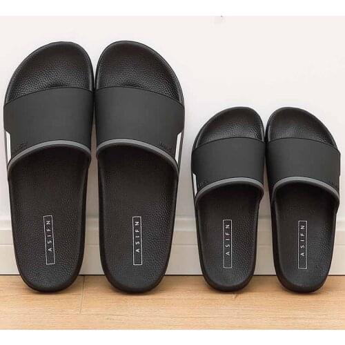 2021 Summer Man Slippers Male Sports Slippers Soft Home Slippers PVC Non-slip Bathing Slippers Woman Slipper Simple Couple Slide