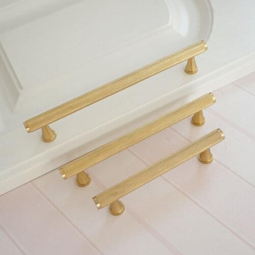 3.75" 5" 6.3" Copper Cabinet Pull Handles Brass Door Handle High Quality Modern Furniture Closet Cupboard Handles 96 128 160mm