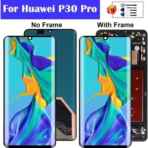 6.47" Super Amoled For Huawei P30 Pro LCD Display With Touch Screen Digitizer For Huawei VOG-L29 VOG-L09 VOG-L04 LCD