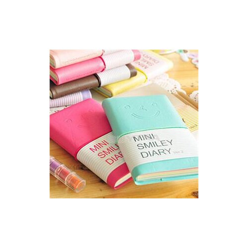 6 Colours Candy Colors w26 Charming Small Smile Page n46 Notepad n05 Note Pads Student Supply PortableNotepad Notebook Diary