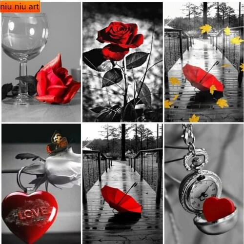 5D DIY Diamond Art Full Drill Painting Rose Wine Glass Love Pattern Rhinestone Embroidery Cross Stitch Home Decor Accessories