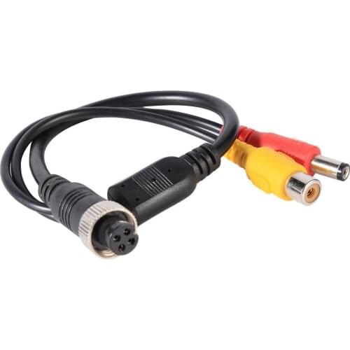 Aviation Connector to RCA Female DC Male Extension Cable Adapter 4Pin Accessories for Car Camera Security DVR CCTV