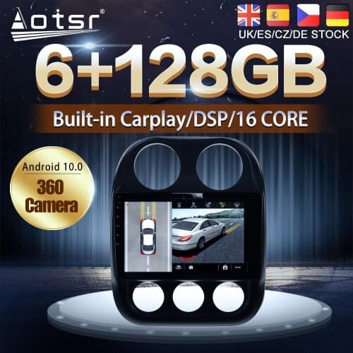 Android 10 128G For Jeep Compass 1 MK 2009 - 2015 Car DVD GPS Navigation Auto Radio Stereo Multimedia Player HeadUnit No 2din