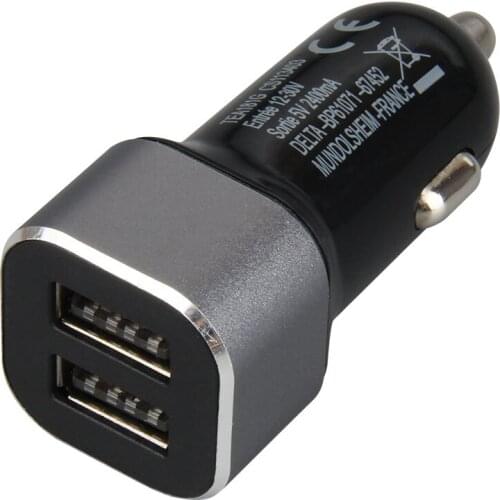 Mini USB Car Charger For Mobile Phone Tablet GPS 2.1A Fast Charger Car-Charger Dual USB Car Phone Charger Adapter in Car 300pcs