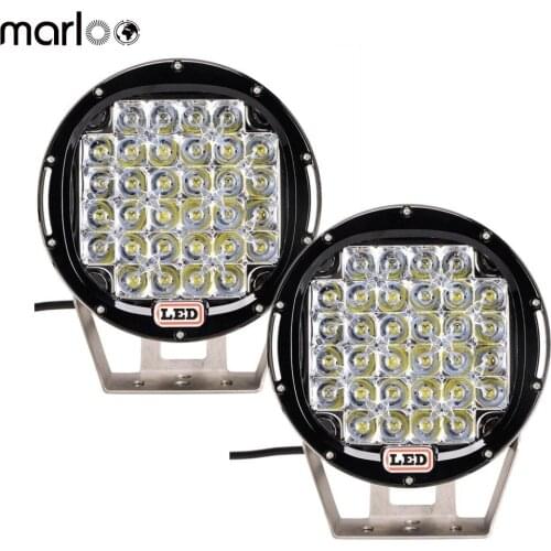 Marloo 2pcs 9inch 96w LED Work Light Round For Offroad Truck Car ATV SUV Jeep Boat 4wd ATV Auxiliary Driving Lamp