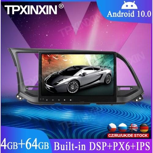 Android 10 4+64G For HYUNDAI Elantra 2016 Car GPS Navigation Auto Stereo Player Head Unit Multimedia Player Radio Tape Recorder